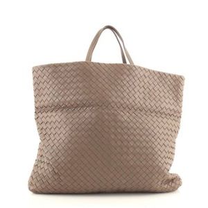 Bottega Veneta Fold Over Tote Intrecciato Nappa